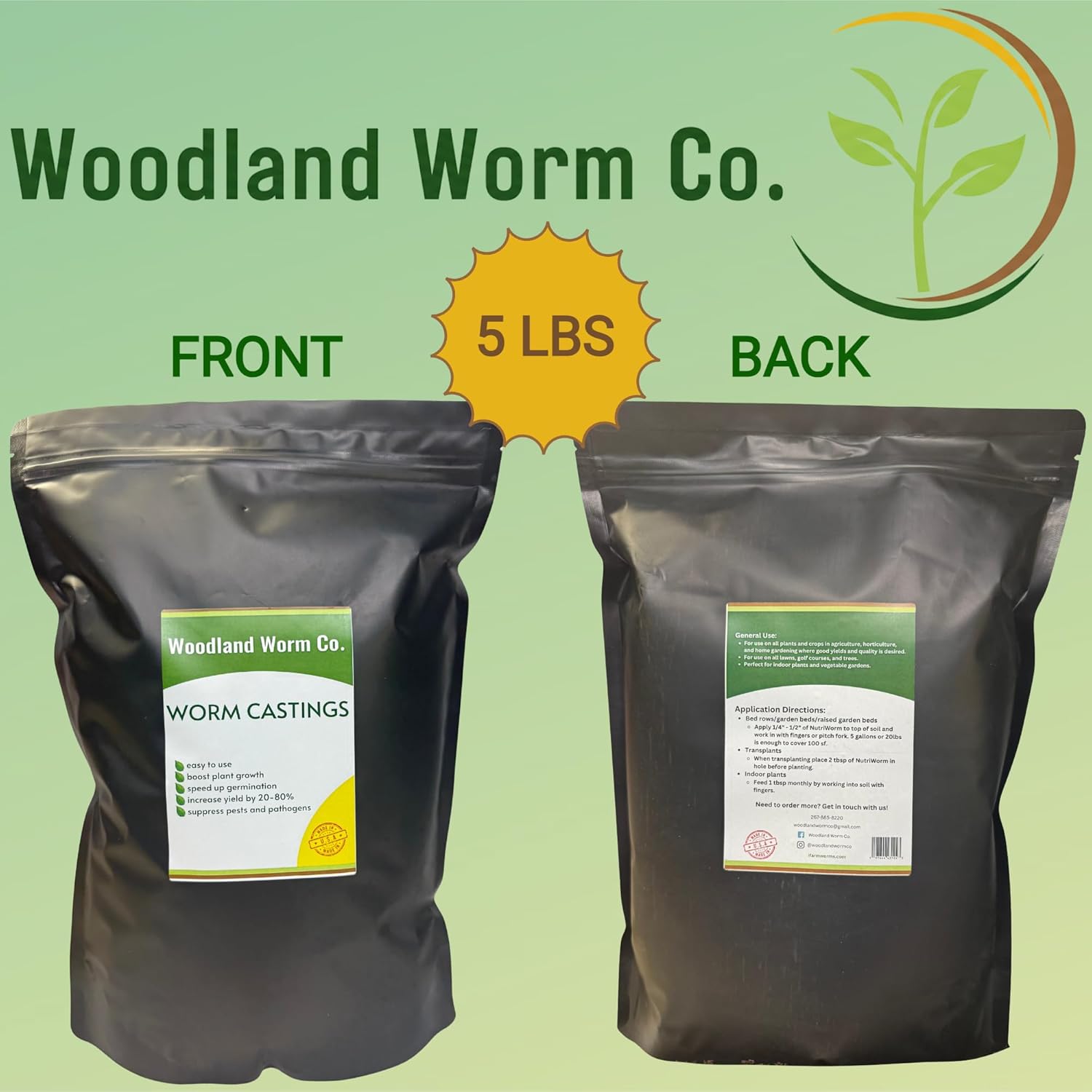 worm castings indoor plants Worm Castings for Sale – Woodland Worm Co
